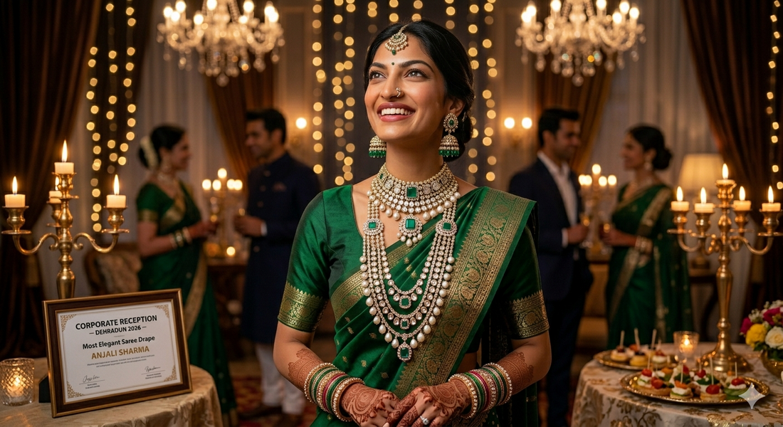 Artificial Jewellery for Cocktail Saree Look – Glam Guide