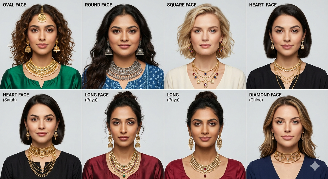 How to Choose Artificial Jewellery According to Face Shape