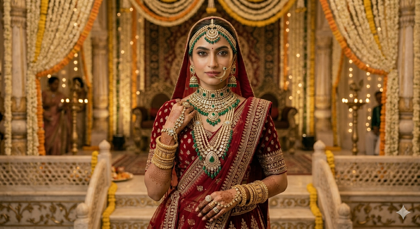 Artificial Jewellery for Red Lehenga – Bridal Styling Guide