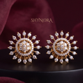 Radiant Sunburst Stud Earrings – Shynora By Shivali