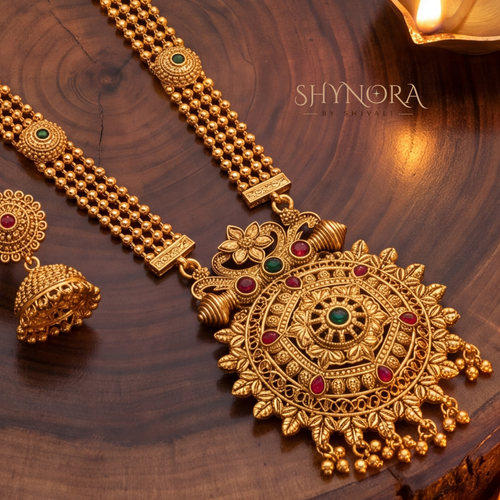 Antique Kundan Medallion Rani Haar – Shynora By Shivali