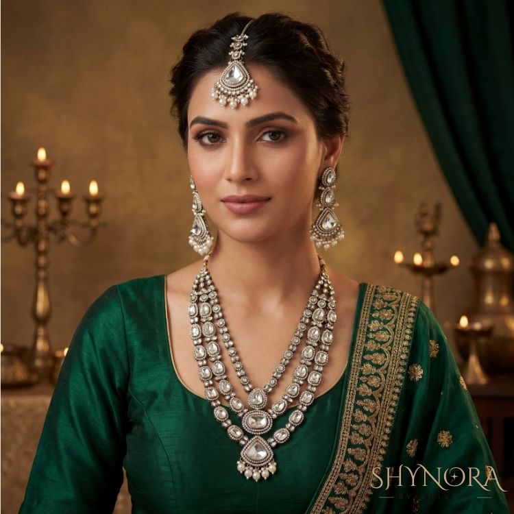 Nooraya Pearl Drop Kundan Bridal Set