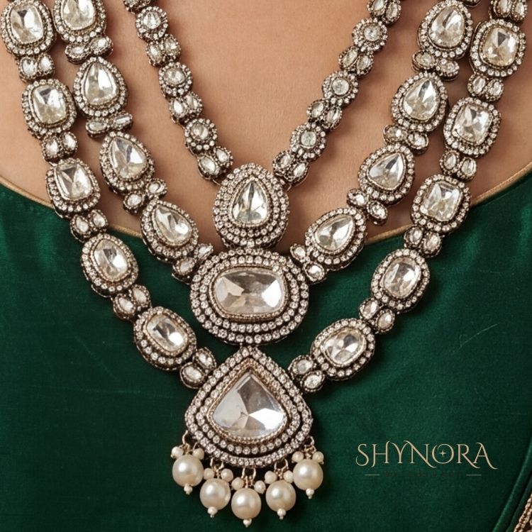 Nooraya Pearl Drop Kundan Bridal Set