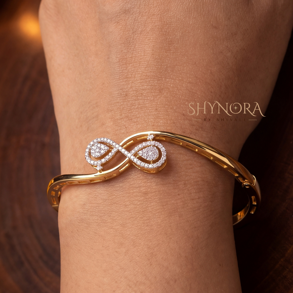 Infinity Teardrop Cuff Kada – Shynora By Shivali