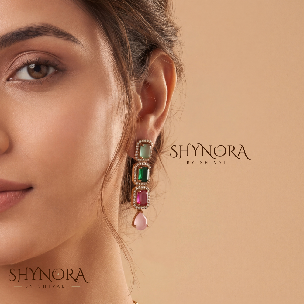 Multicolor Gemstone Graduated Collar Necklace Set – Shynora By Shivali