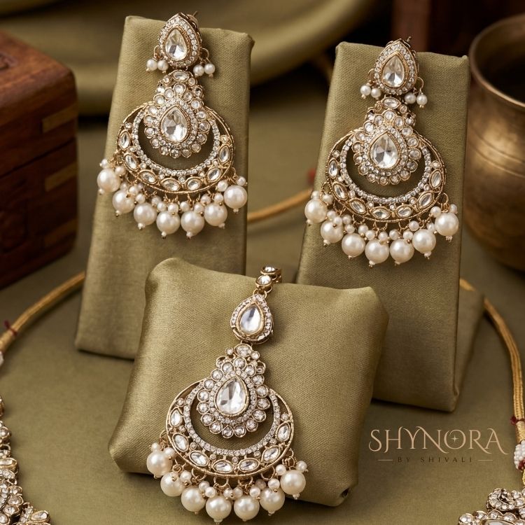 Noor-e-Chand Kundan Pearl Choker Set