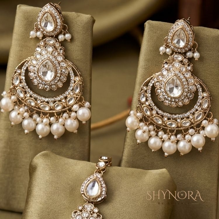 Noor-e-Chand Kundan Pearl Choker Set