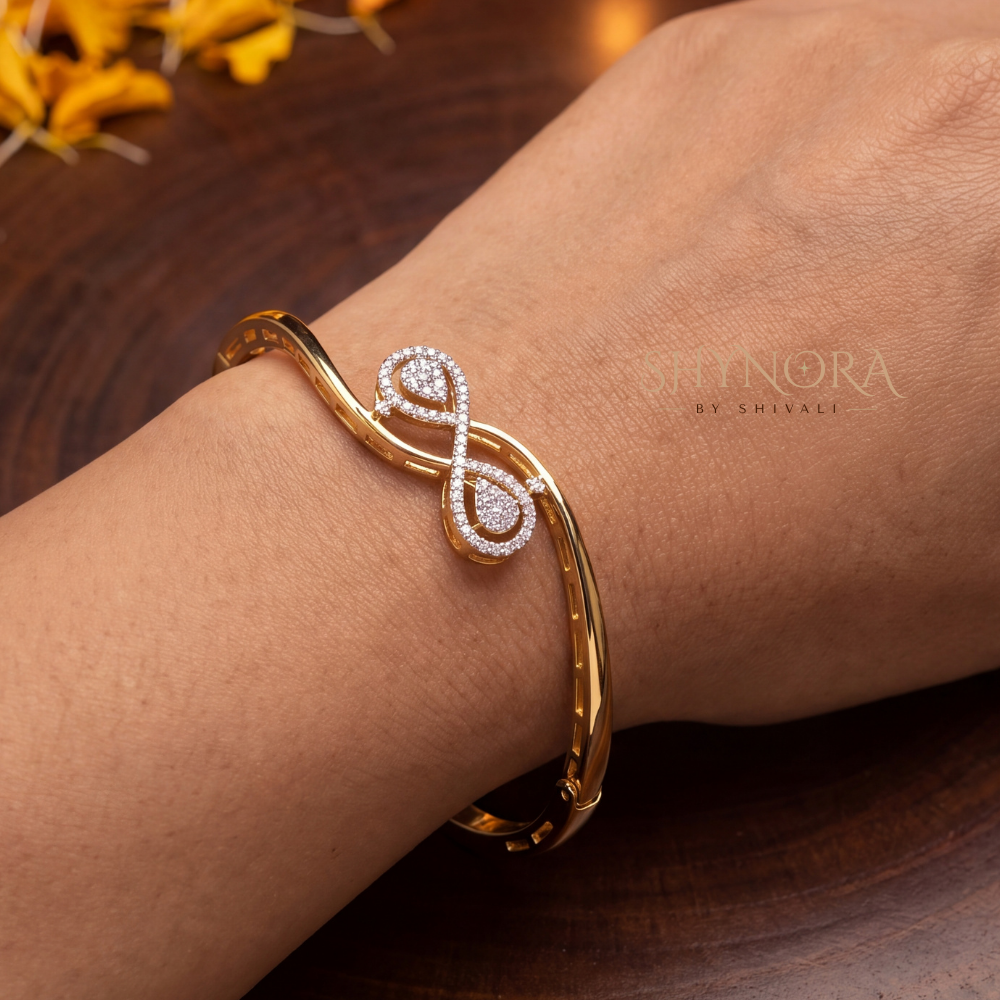 Infinity Teardrop Cuff Kada – Shynora By Shivali