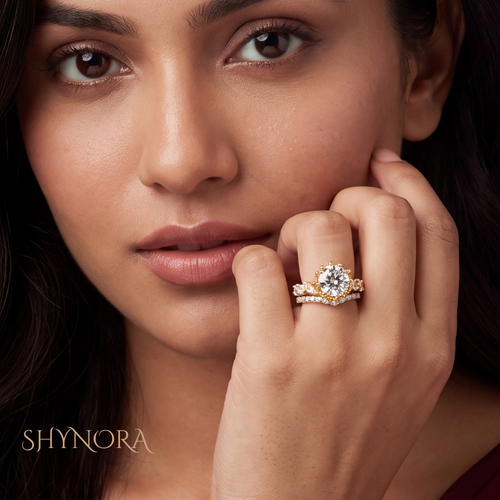 Diamond Floral Cluster Adjustable Cocktail Ring – Shynora By Shivali