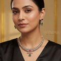 Aarohi Ruby-Emerald Kundan Choker Set