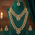 Rajwada Noor Double-Layer Pearl Necklace Set