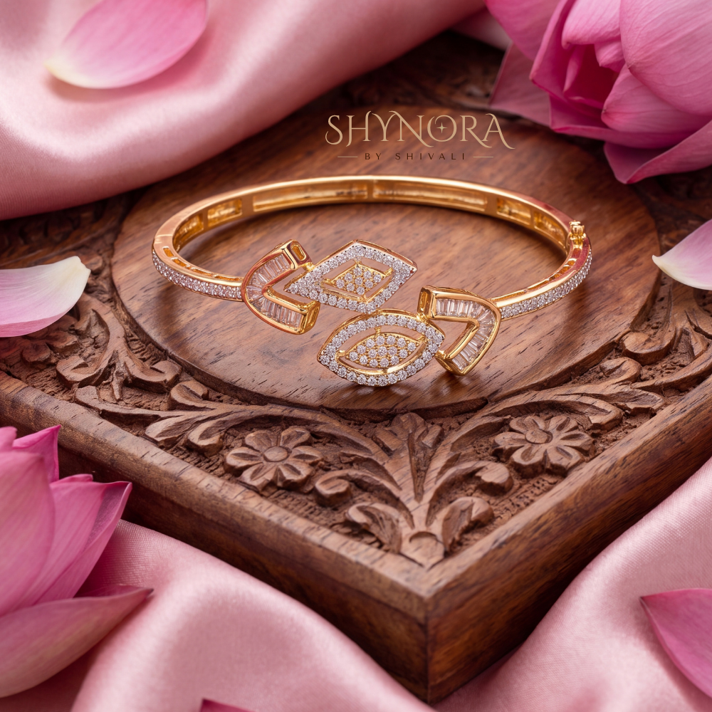 Diamond Marquise Cuff Kada – Shynora By Shivali