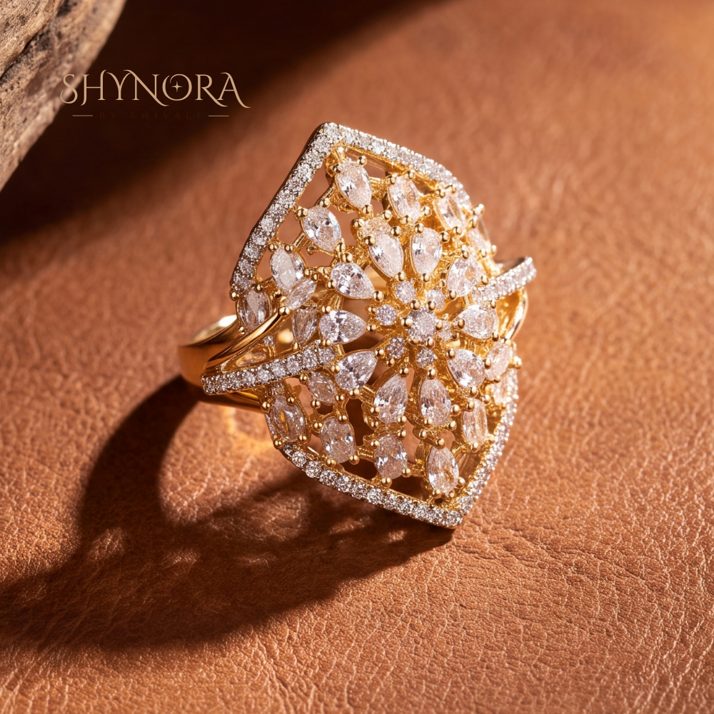 Star Kite Cocktail Ring – Shynora By Shivali