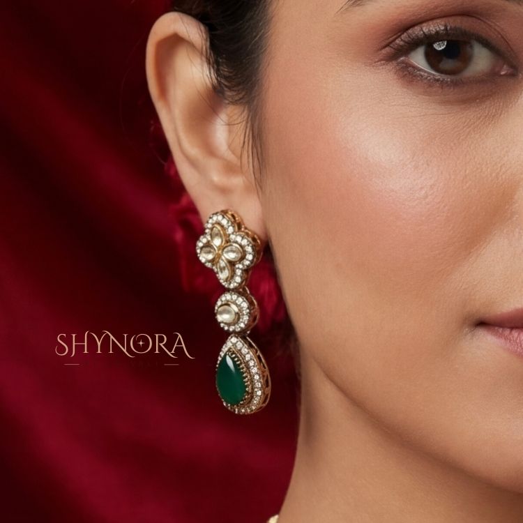 Emerald Heritage Kundan Necklace Set