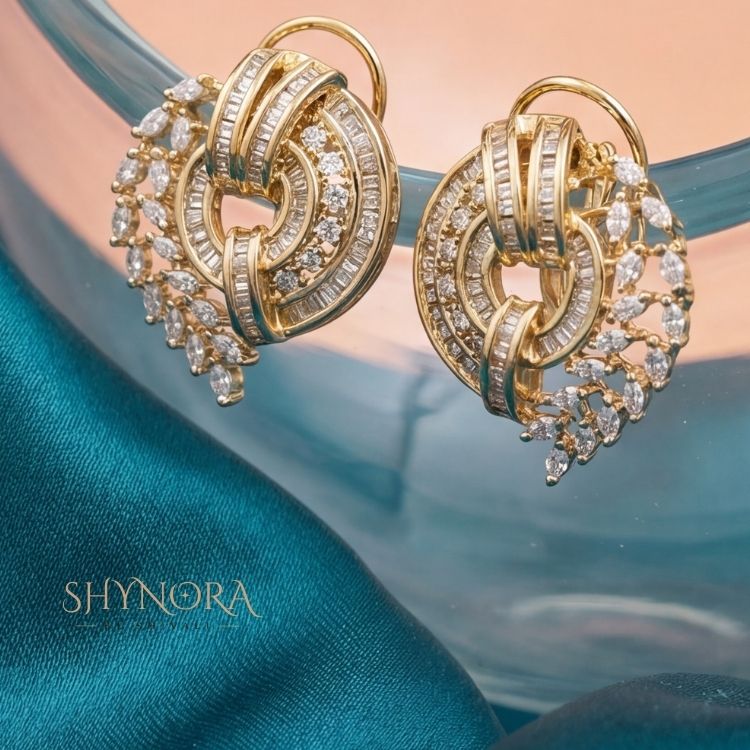 Celestial Swirl CZ Pendant Set