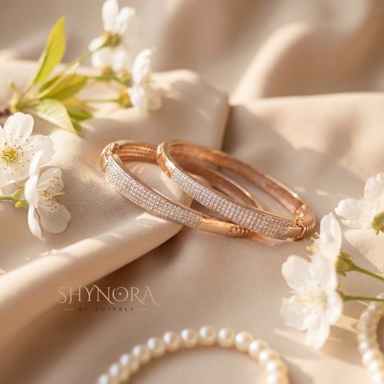 Aurelia Crystal Kada Bangles (Pair)