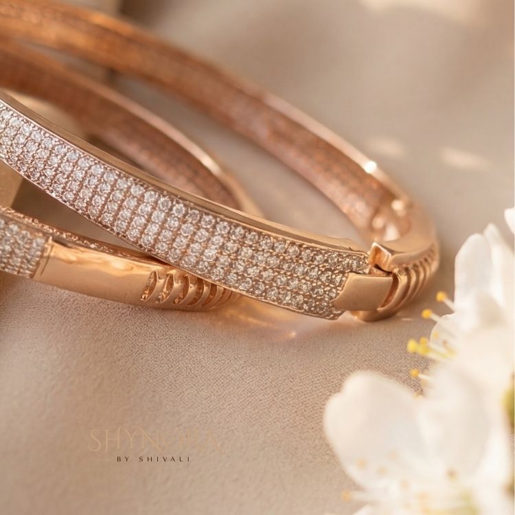 Aurelia Crystal Kada Bangles (Pair)