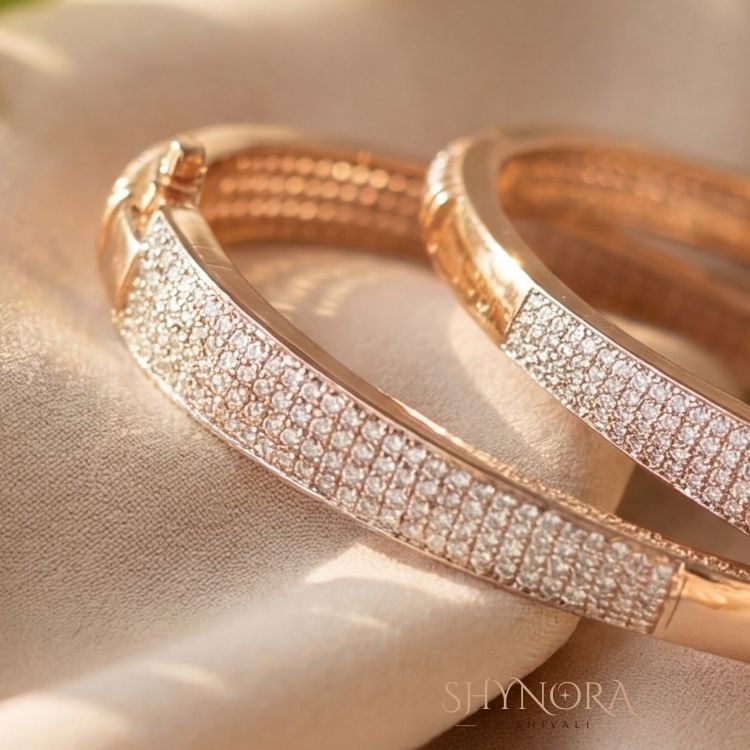 Aurelia Crystal Kada Bangles (Pair)