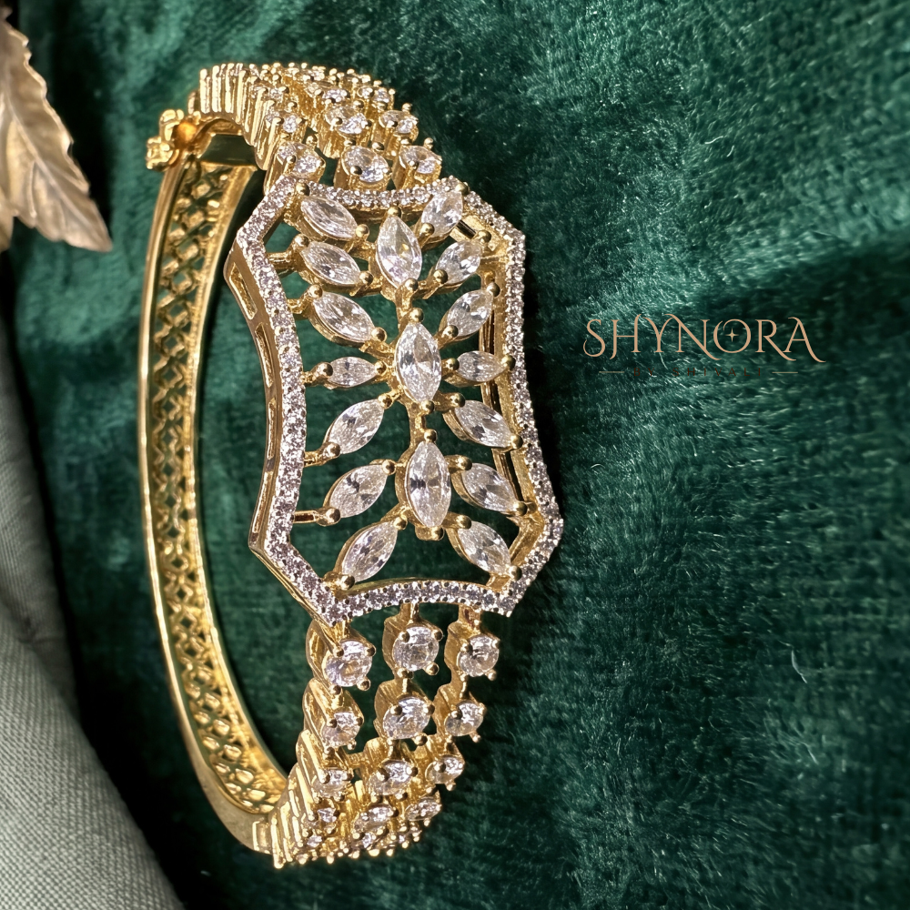 Hexagonal Marquise Cluster Kada – Shynora By Shivali