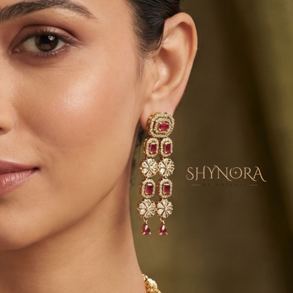 Ruby Long Rani Haar Necklace Set – Shynora By Shivali