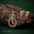 Diamond Pearl Starburst Pendant Set – Shynora By Shivali
