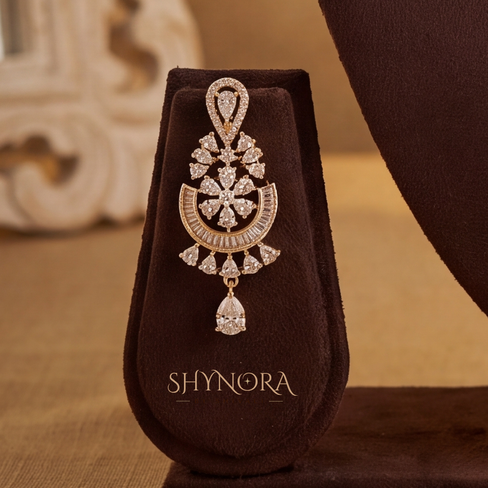 Halo Pendant Collar Necklace Set – Shynora By Shivali