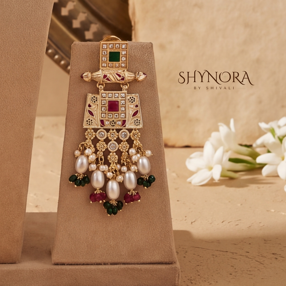 Layered Kundan Pearl Strand Rani Haar – Shynora By Shivali