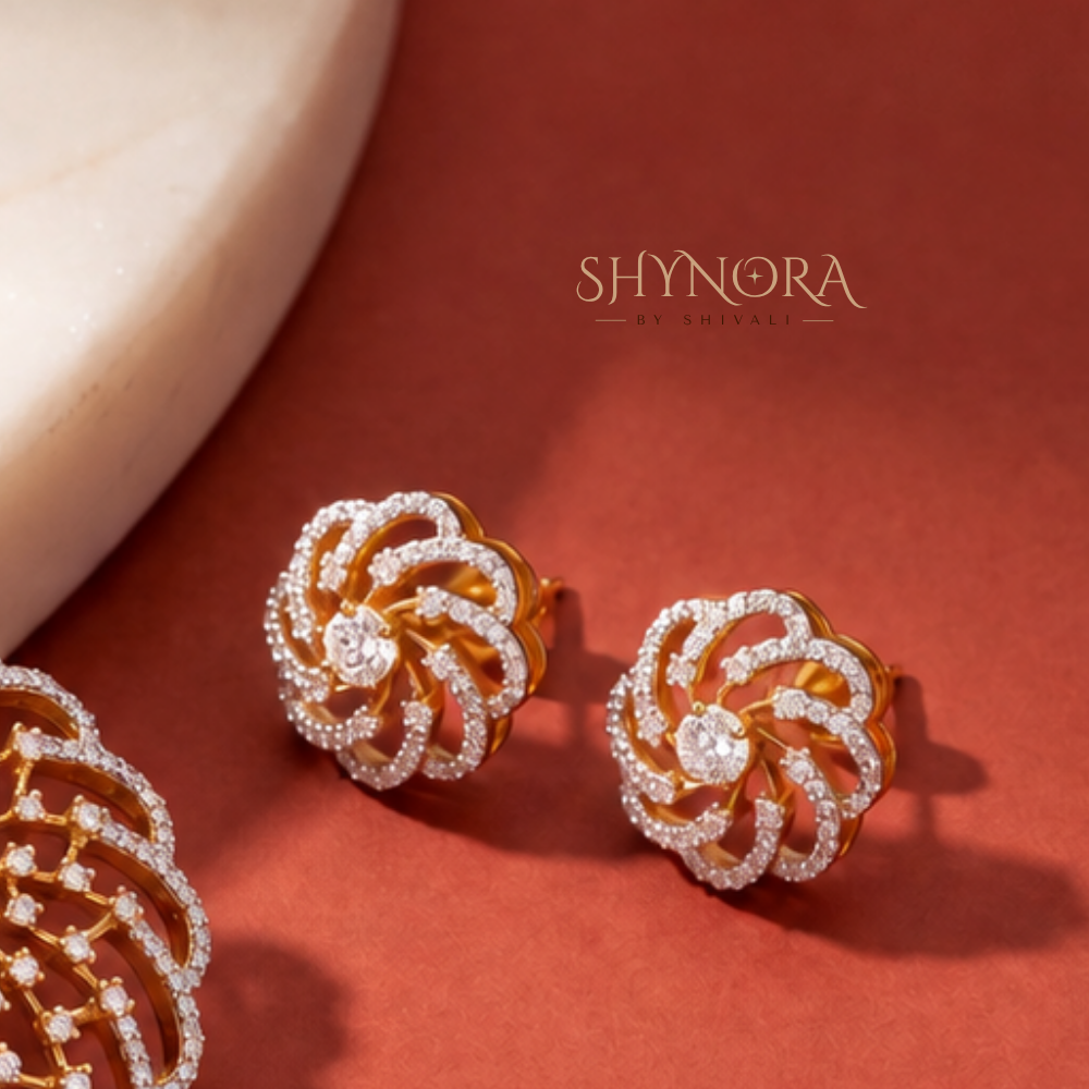 Pinwheel Spiral Pendant Set – Shynora By Shivali