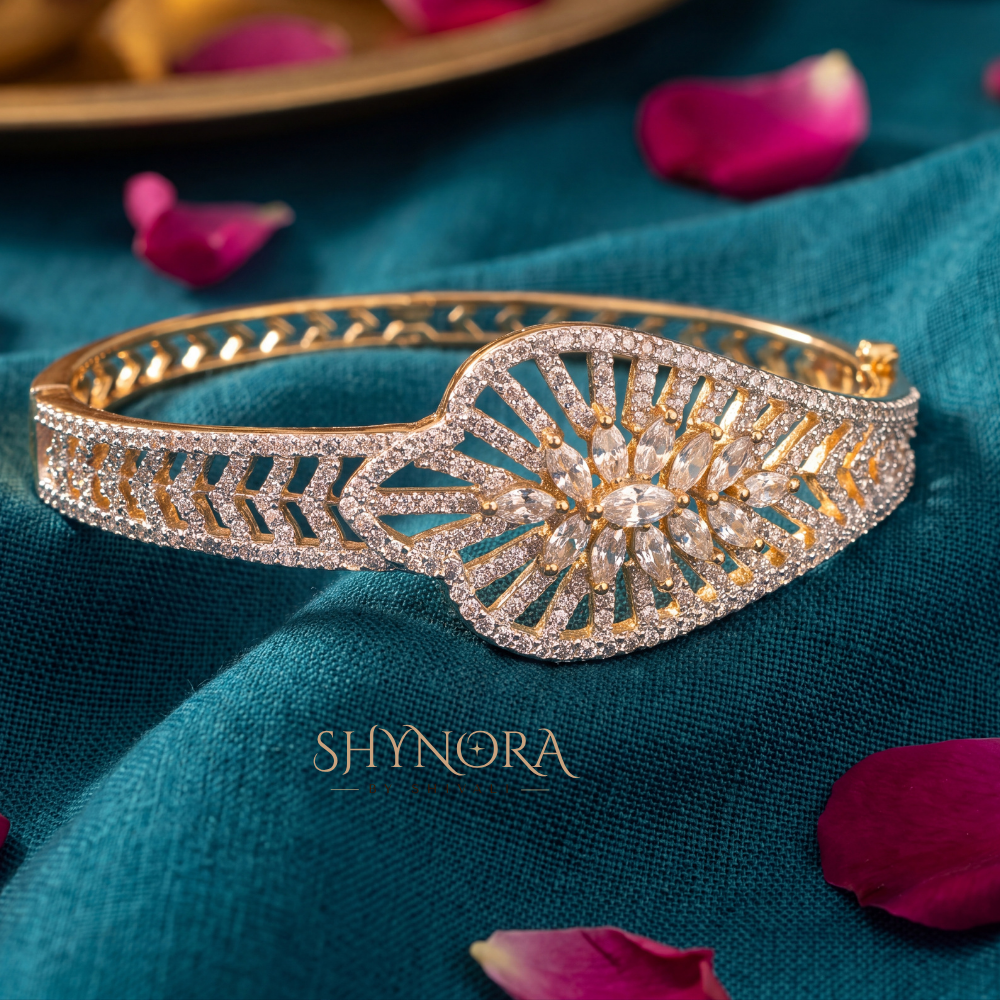 Sunburst Leaf Kada – Shynora By Shivali