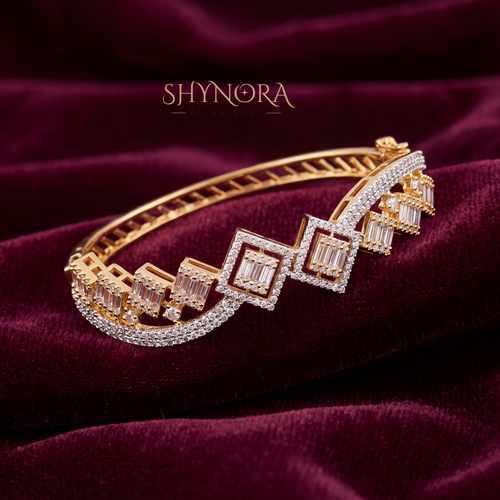 Baguette Zigzag Kada – Shynora By Shivali