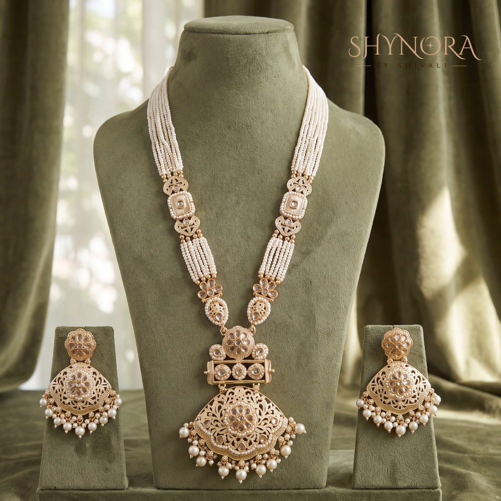 Pearl Strand Ornate Medallion Rani Haar – Shynora By Shivali