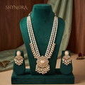 Pearl Strand Baguette Panel Rani Haar – Shynora By Shivali