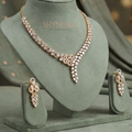 Scalloped Diamond Fan Necklace Set – Shynora By Shivali