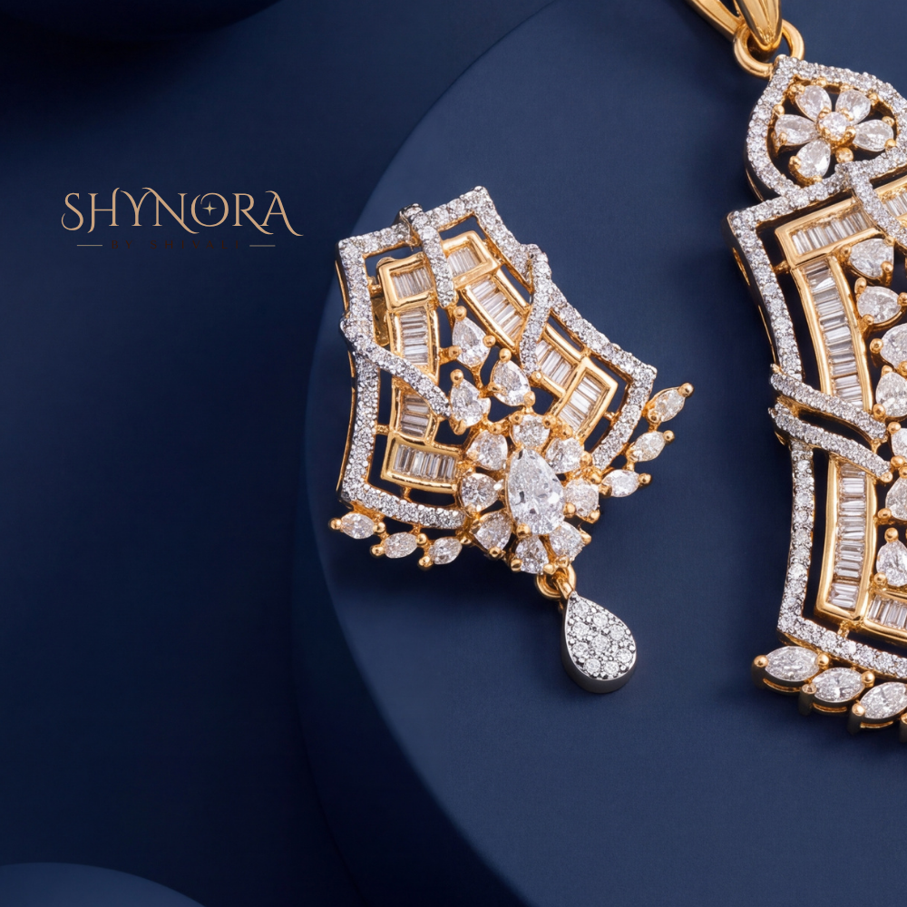 Regal Crown AD Pendant Set – Shynora By Shivali