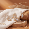 Feather Leaf Pendant Set – Shynora By Shivali