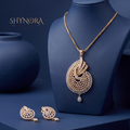 Paisley Swirl Drop Pendant Set – Shynora By Shivali