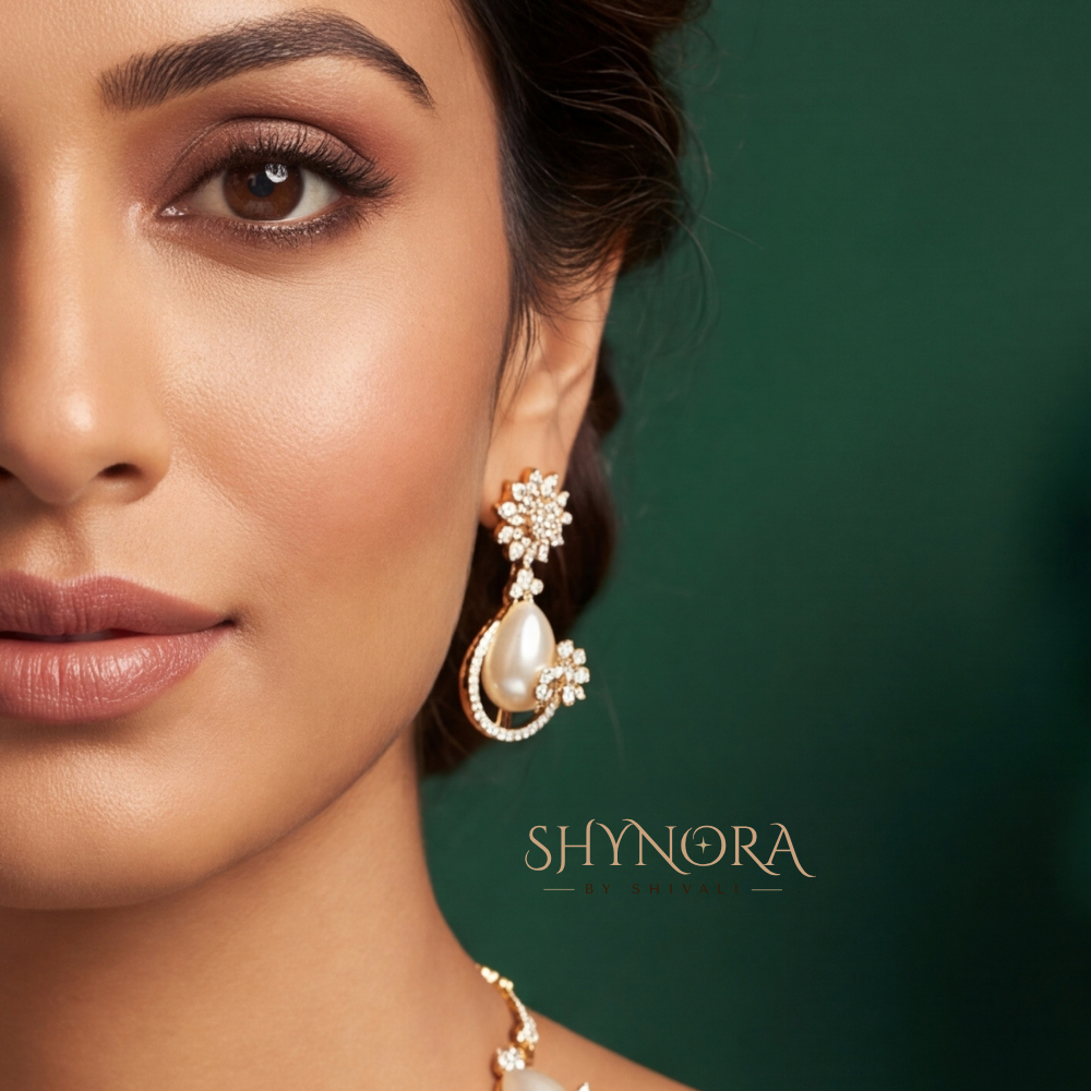 Pearl Kundan Necklace Set – Shynora By Shivali