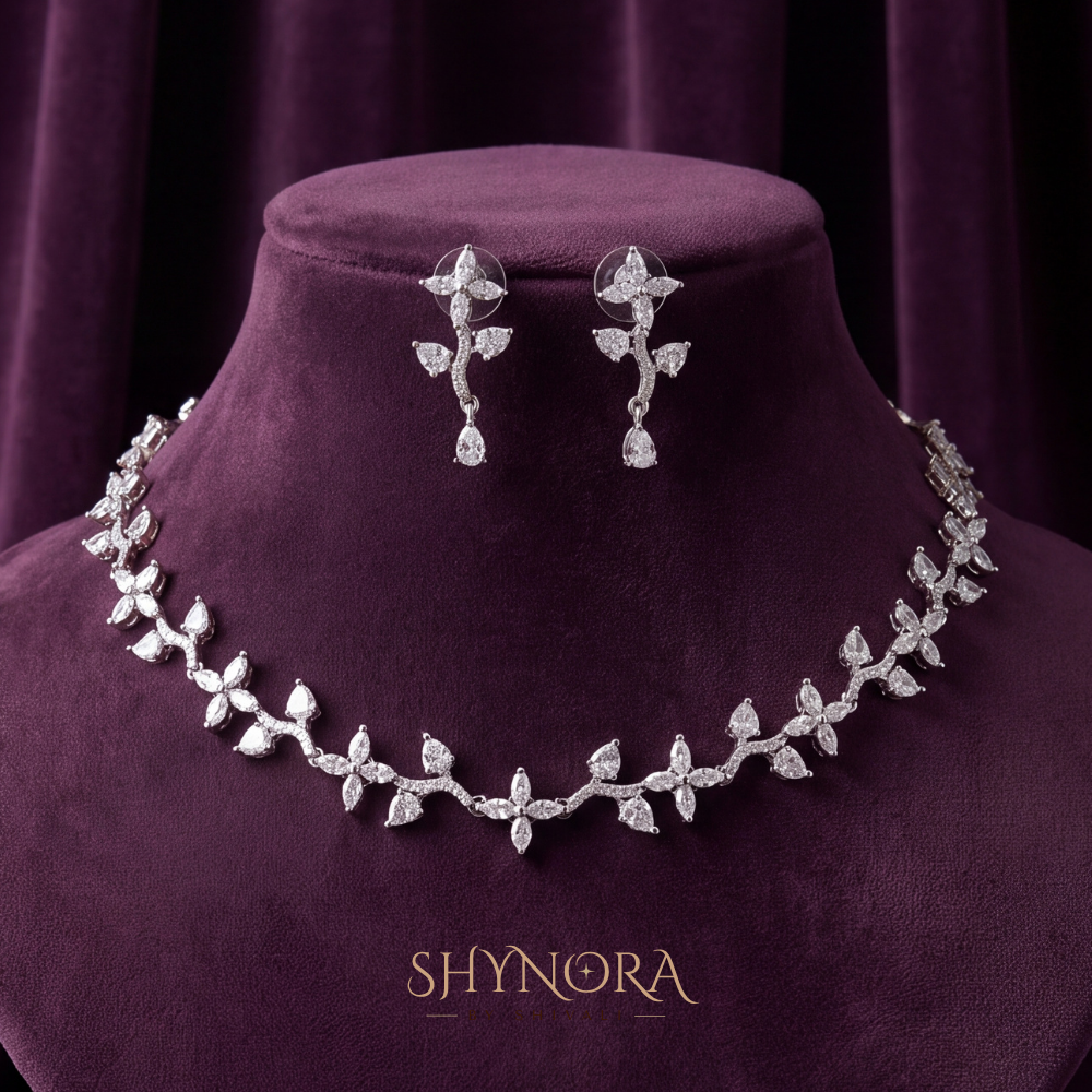 Floral Vine Necklace Set – Shynora By Shivali