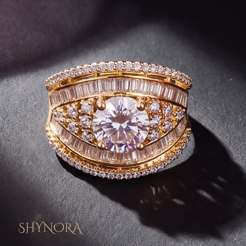 Diamond Delicate Floral Adjustable Ring – Shynora By Shivali