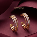 Multi-Row Pave Climber Earrings – Shynora By Shivali