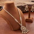 Maroon Kundan Pearl Strand Rani Haar – Shynora By Shivali