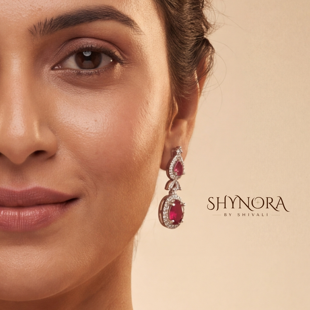 Ruby Round Single Strand Pendant Necklace – Shynora By Shivali
