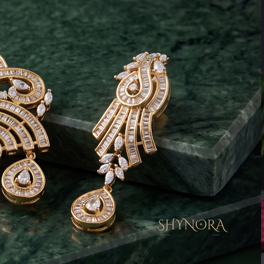 Flourish Medallion AD Pendant Set – Shynora By Shivali