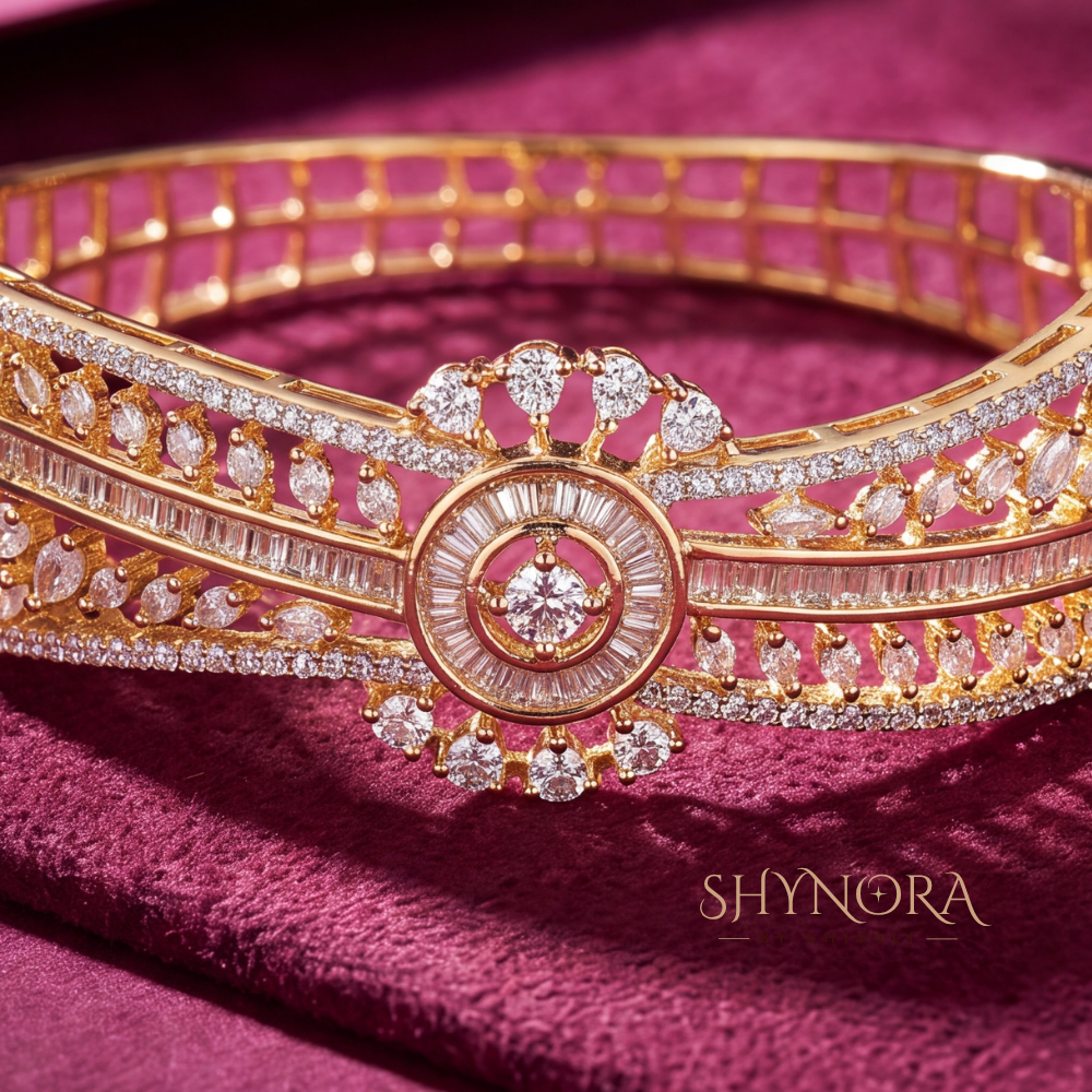 Round Medallion Lattice Kada – Shynora By Shivali