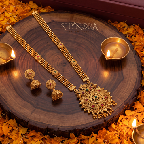 Antique Kundan Medallion Rani Haar – Shynora By Shivali