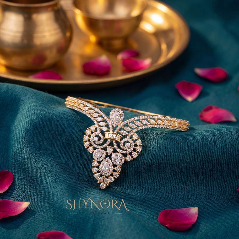 Spiral Paisley Open Kada – Shynora By Shivali