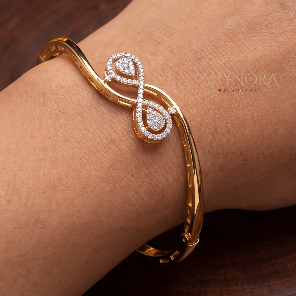 Infinity Teardrop Cuff Kada – Shynora By Shivali