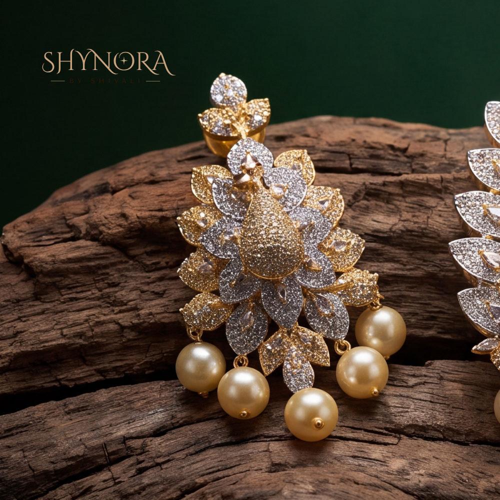 Pearl Fringe Cluster Pendant Set – Shynora By Shivali