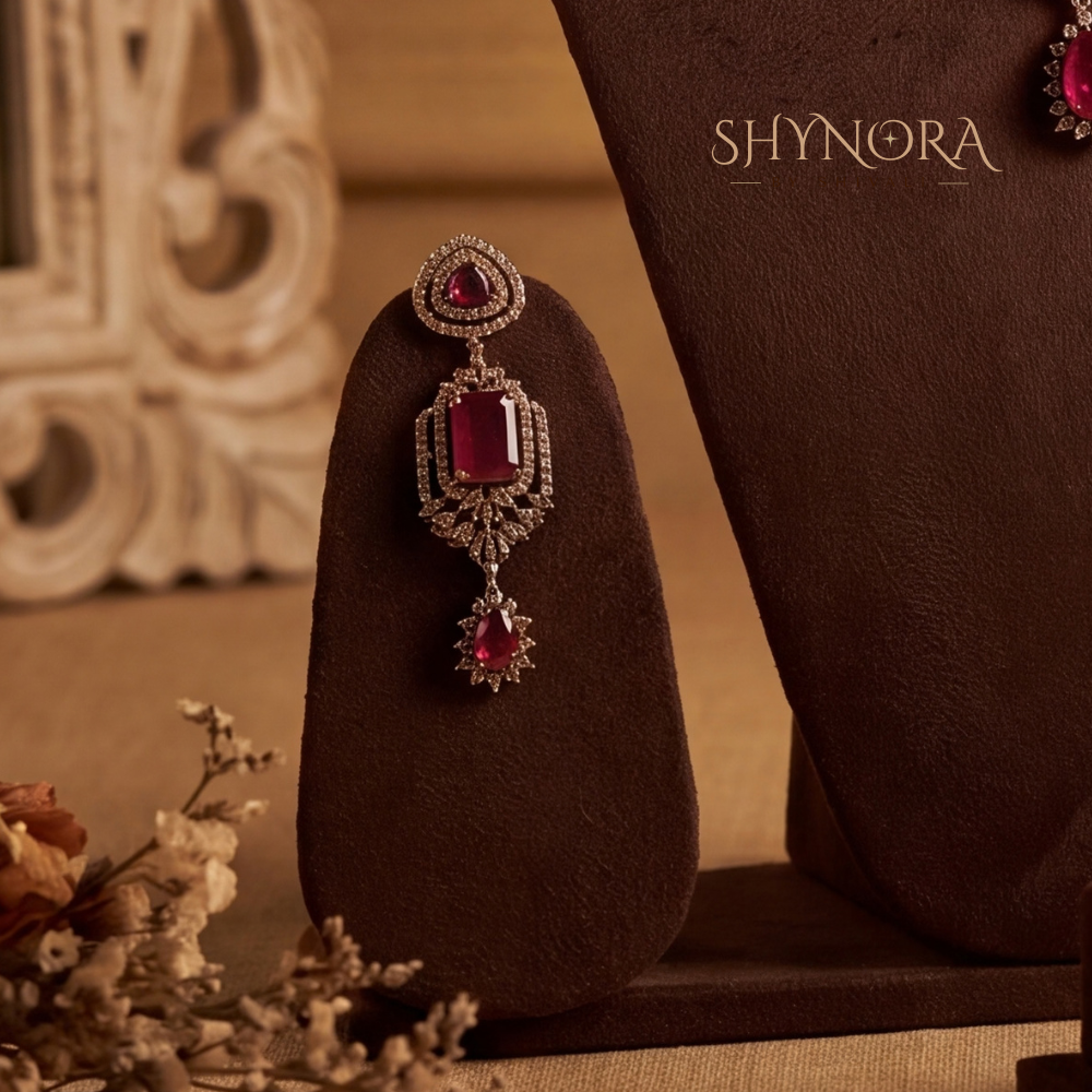 Multicolor Gemstone Graduated Pear Necklace Set – Shynora By Shivali