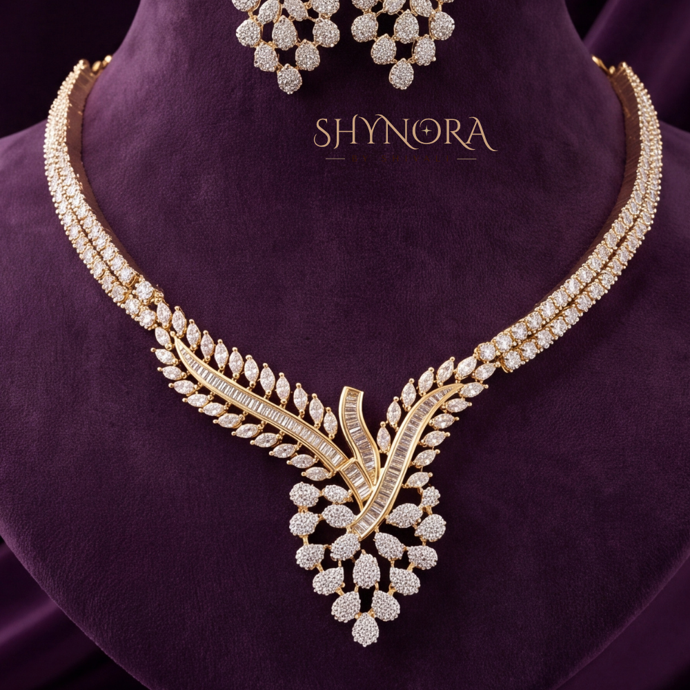Floral Spray Necklace Set – Shynora By Shivali